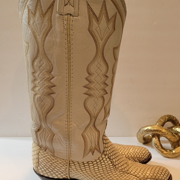 Dan Post Womens tan leather boots size 6.5M - Picture 6 of 12